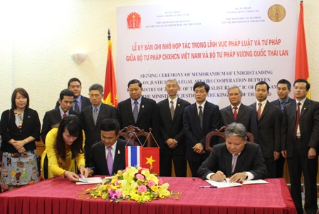 ຫວຽດນາມແລະໄທເພີ່ມທະວີການພົວພັນຮ່ວມມືດ້ານຕຸລາການ